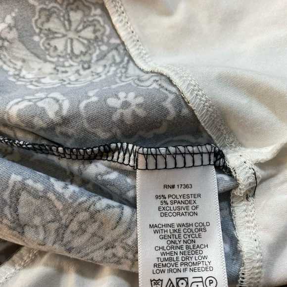 Calvin Klein Stylish Black & White Paisley Print Women's Dress Size XL - Picture 10 of 12